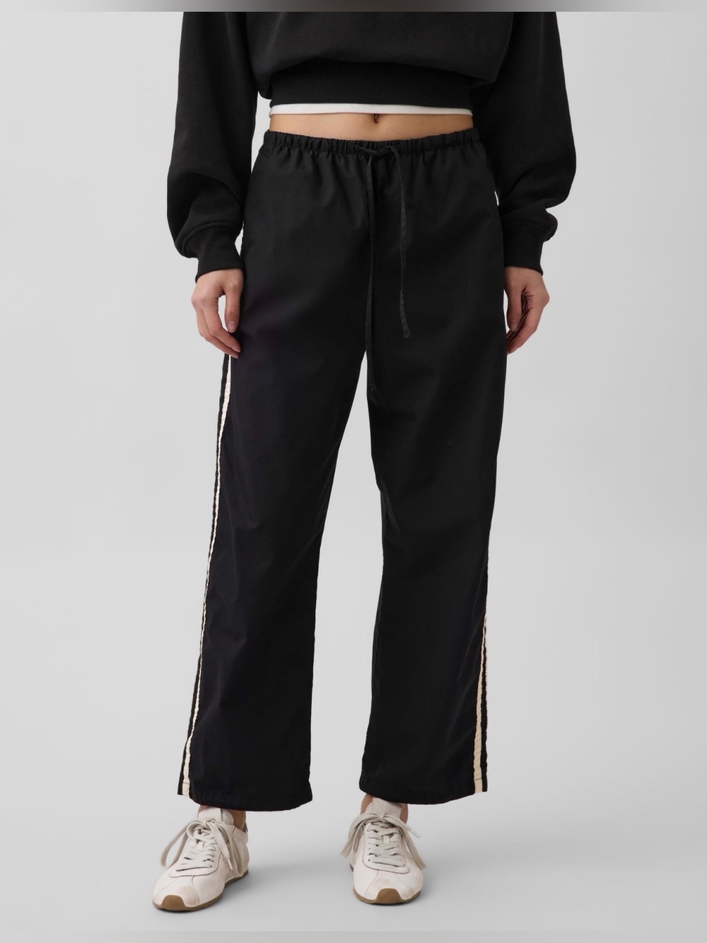 NWT! Organic cotton poplin relaxed easy stripe pants. Size XS. Sold out online! - Picture 2 of 9